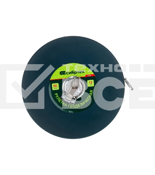 Рулетка Сибртех геодезическая 50 мх13мм закрытый корпус фиберглассовая лента