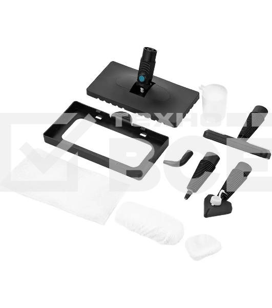 Швабра паровая Kitfort КТ-1078 черный/бирюзовый