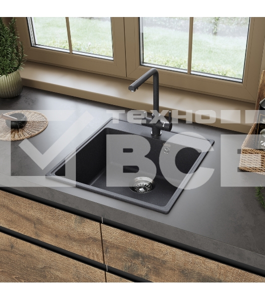 Кухонная мойка Maunfeld Perla 505 MFQS-505DGR темно-серый