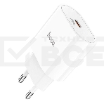 Блок питания (сетевой адаптер) HOCO C94A Metro USB-C, 20W, белый, фото 1