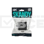 Розетка TV оконечная IEK SKANDY SK-A12G (SK-A10-O-K53) графит, фото2