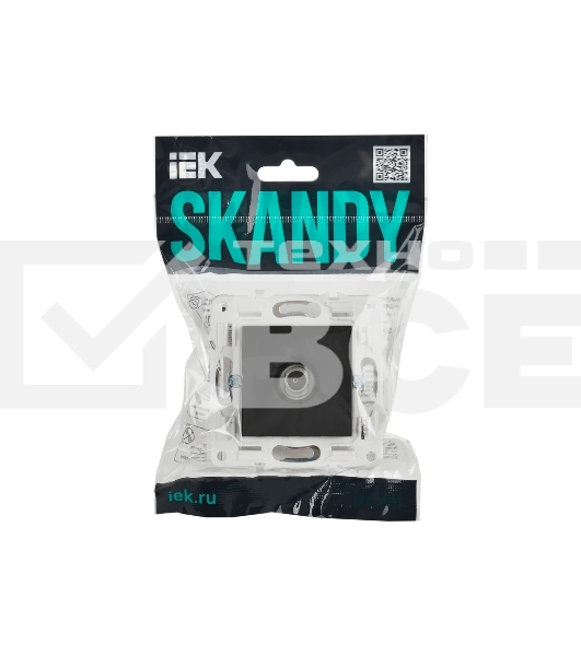 Розетка TV оконечная IEK SKANDY SK-A12G (SK-A10-O-K53) графит