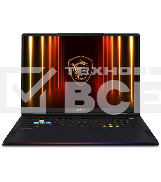 Ноутбук MSI Raider HX AI A2XWIG-204RU черный Core Ultra 9 285HX 64Gb SSD4Tb NVIDIA GeForce RTX5080 16Gb 18