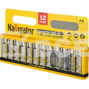 Элемент питания NAVIGATOR NBT-NE-LR6-BP12, 1.5 В