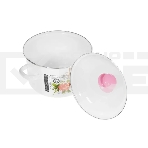 Кастрюля Appetite 1RD201М Париж с крышкой, эмалированная сталь, цилиндрическая 4 л, фото3