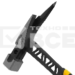 Молоток кровельщика Denzel 600 г, цельнокованый, боек с магнитом, двухкомп. обрезин. рук-ка, фото4