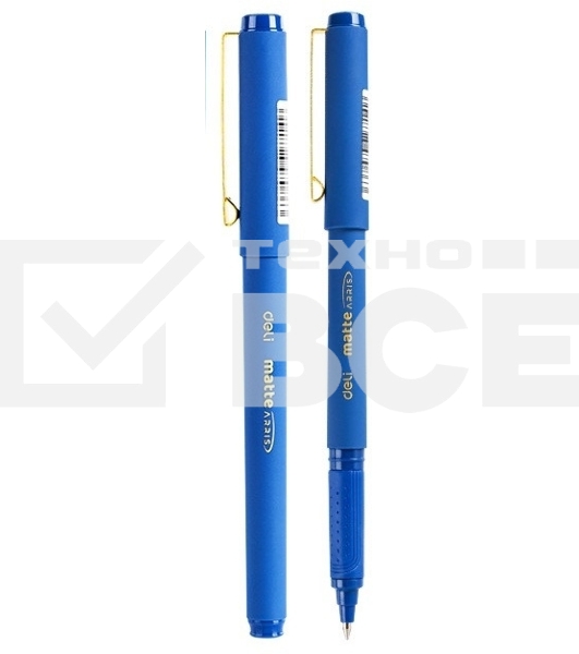 Ручка гелевая Deli Arris Matte EG84-BL синий, d=0.7мм, синие чернила, 1 стержень