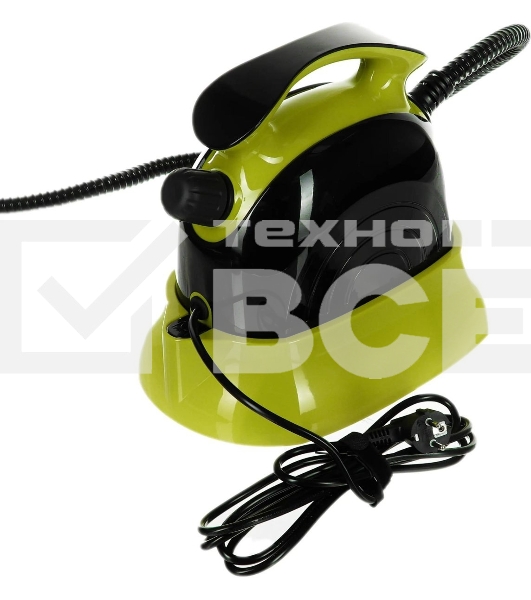 Пароочиститель напольный Kitfort КТ-9102-2 черный/салатовый