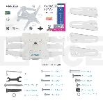 Кронштейн Kromax ATLANTIS-45 для 22'-65' белый Кр. стал. наст. для TV 22'-65', max 45 кг, 5 ст св., нак. +5°-15°, пов. 160°, от ст. 55-470 мм, max VESA 400x400 мм), фото3