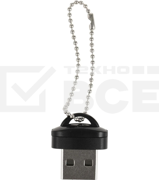 Кард-ридер Buro BU-CR-200/черный/micro-SD/USB 2.0/пластик