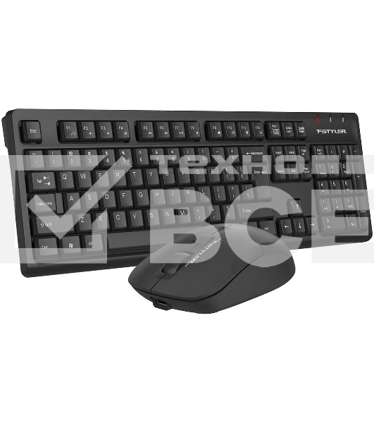 Комплект клавиатура+мышь A4Tech FStyler FG1200S беспроводной, USB, чёрный