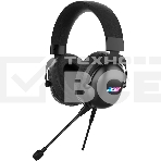 Гарнитура Acer AHW122 чёрный, проводная, USB, подсветка, фото 1