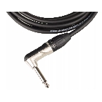 Кабель гитарный FORCE FGC-09/3L1/4' TS Jack - 1/4' TS Jack угловой, высококачественный, малошумящий с проводниками из безкислородной меди OFC, диаметр 6 мм, профессиональные металлические разъемы, длина 3 м, цвет черный, фото2