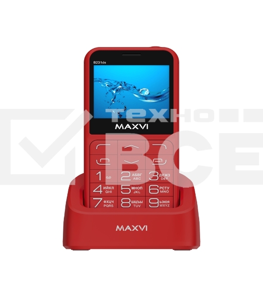 Мобильный телефон Maxvi B231ds красный