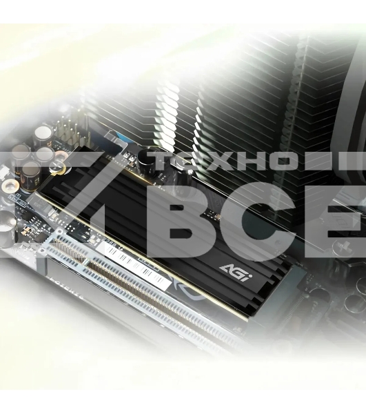 Накопитель SSD AGI AI828, 1Tb, PCIe 4.0 x4, M.2 2280, NVMe, R/W 7400/5200