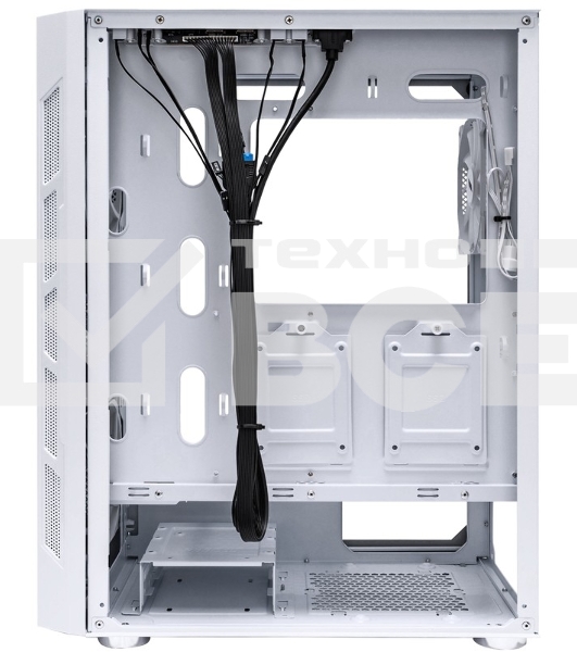Компьютерный корпус 1STPLAYER FIREBASE XP White / ATX / 4x120mm LED fans / XP-WH-4F1-W
