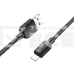 Кабель Hoco X96 Hyper iP USB (m)-Lightning (m) 1м черный коробка, фото 1