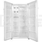 Холодильник Hyundai CS55023F белый двухкамерный 347/185 л морозилка слева, No Frost, Side by Side, фото4