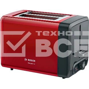 Тостер Bosch TAT4P424 красный/черный