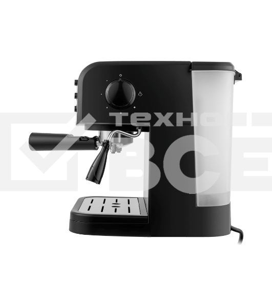 Кофеварка рожковая Maunfeld MF-734BK чёрный, исп. кофе - молотый/чалды, 1.5 л, 850 Вт, 15 Бар