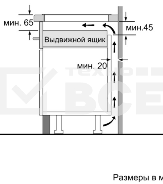 Индукционная варочная панель Bosch PUG61KAA5E черный