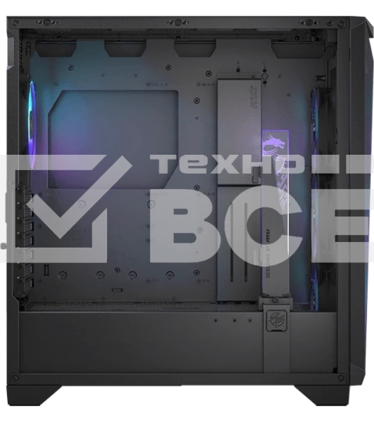 Компьютерный корпус MSI MPG GUNGNIR 300R AIRFLOW Midi Tower, EATX, 2xUSB 3.2 Gen 1, 1xUSB 3.2 Gen2 Type-C,4x120мм PWM ARGb Fan, ARGb+PWM Control Board, Tempered Glass Window