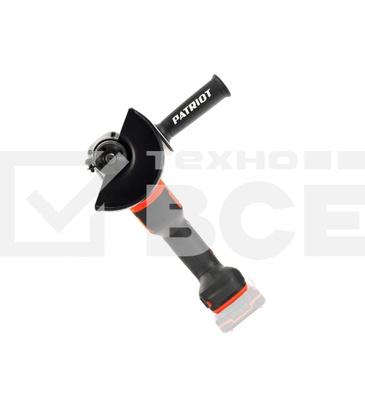 Угловая шлифовальная машина (УШМ) PATRIOT PATRIOT AG 125Li UES (Без ЗУ и АКБ) в коробке, двигатель: бесщеточный, 8000об/мин