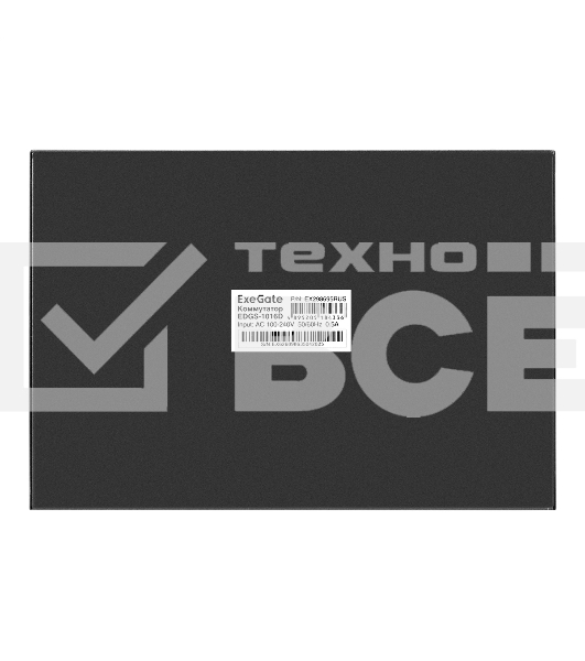 Коммутатор неуправляемый ExeGate EDGS-1016D (16-портовый гигабитный UTP 10/100/1000 Base-T, металлический корпус, с возможностью установки в стойку, с функцией энергосбережения (EEE))