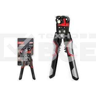 Инструмент обжимной Deli Автоматические клещи для снятия изоляции (стриппер) DL2017 205мм, диапазон зачистки 0,2-6 мм, пружина с автоматическим возвратом, цинковый сплав, лезвие CrMoV, прорезиненные рукоятки