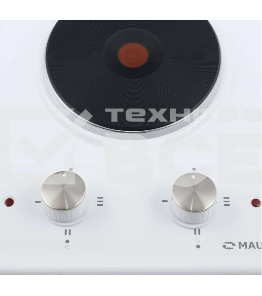 Электрическая варочная панель Maunfeld EEHE.32.4W, конфорок: 2 шт., эмаль, независимая, белый