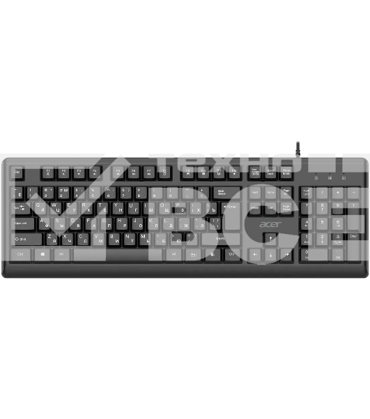 Комплект клавиатура+мышь Acer OCC500 проводной, USB, 1200 DPI, черный