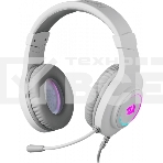Гарнитура Redragon Hylas белая, проводная, USB / 2 x mini jack 3.5 мм, подсветка, фото 1