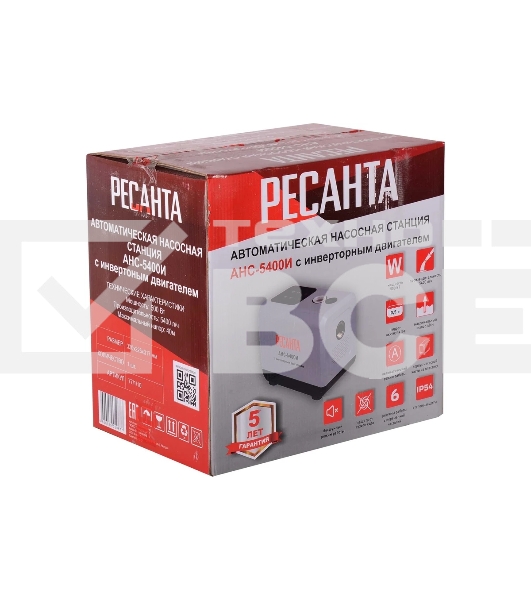 Автоматическая насосная станция Ресанта АНС-5400И с инверторным двигателем