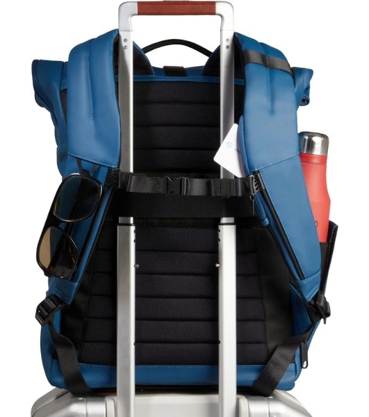 Рюкзак Piquadro Corner 2.0 CA6291C2OW/AV роллтоп серо-голубой полиуретан