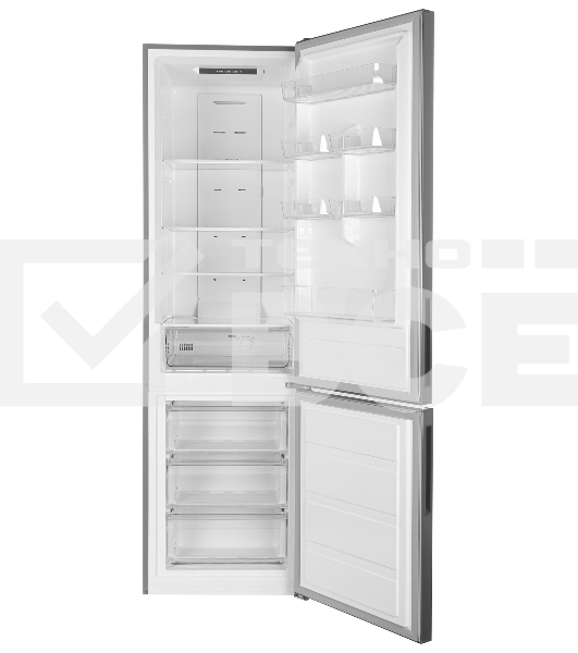 Холодильник Hyundai CC3595FIX нержавеющая сталь двухкамерный 245/115л морозилка снизу