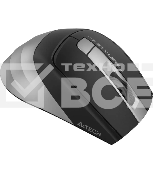 Мышь беспроводная A4Tech Fstyler FG35S серый/черный, 2000 dpi, радиоканал, USB, кнопки - 5