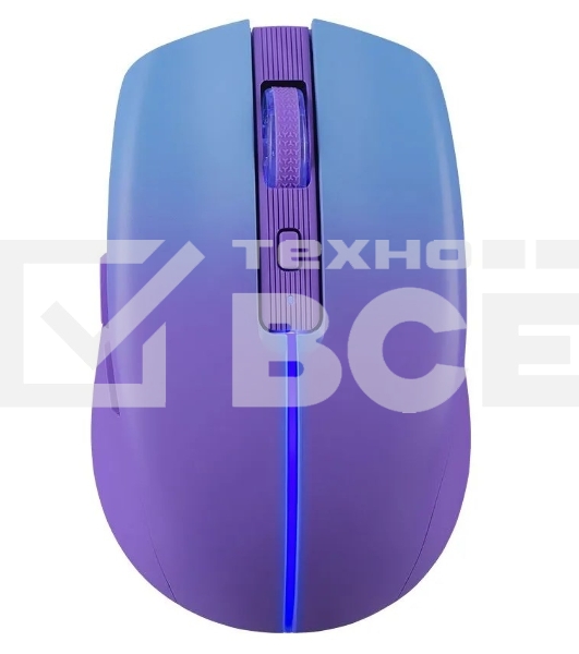 Мышь беспроводная Defender Mystery MM-301 фиолетовый, 1600 dpi, радиоканал, Bluetooth, USB, кнопки - 6