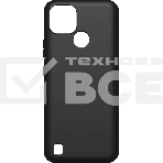 Чехол (клип-кейс) BoraSCO Silicone case для Realme C21 черный (матовый), фото 1