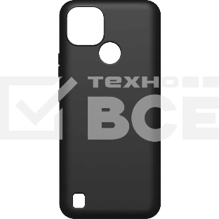 Чехол (клип-кейс) BoraSCO Silicone case для Realme C21 черный (матовый)