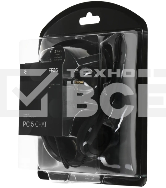Наушники EPOS Headset PC 5 CHAT, Stereo, 1x3.5mm jack, [1000445/508328]