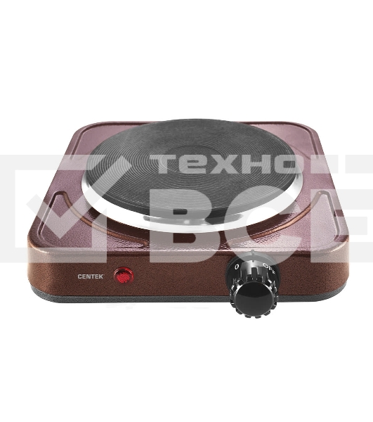 Электрическая плитка Centek CT-1506 (Siberia) 1конф ЧУГУН 155мм, 1000Вт, индикатор работы
