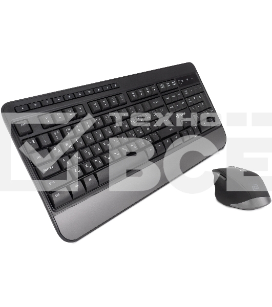 Клавиатура + мышь Оклик S290W клав:черный мышь:черный USB беспроводная Multimedia (351701)