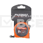 Рулетка PATRIOT MTP-5-19, магнит, 2сторон.зацеп, антиблик.нейлон.покрытие, крупн.шрифт, двусторон.белая лента, 5м*19 мм, фото2