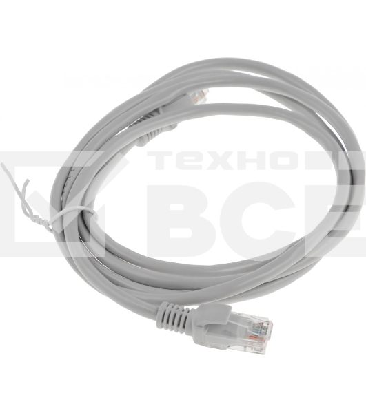 Патч-корд Premier PP12-1.5M 1000Гбит/с UTP 4 пары cat.5E CCA molded 1.5м серый RJ-45 (m)-RJ-45 (m)