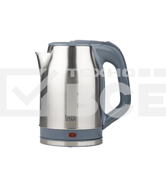 Чайник электрический HOMESTAR HS-1005 2,3 л, 1800 Вт, нержавейка, серый