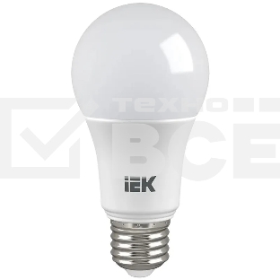 Лампа светодиодная IEK LLE-A60-13-230-65-E27 ECO A60 13 Вт грушевидная 230В 6500К E27