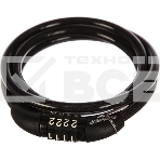 Замок тросовый Зубр Стандарт, кодовый, с неизменяемым кодом, длина троса - 1200мм, d 8мм. 37267-120, фото 1