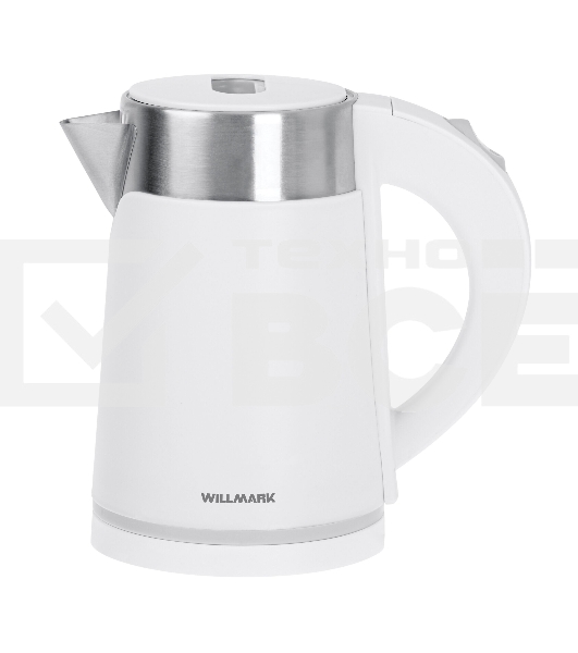 Чайник электрический Willmark WEK-1008PS 1000 Вт, 0.8 л., белый