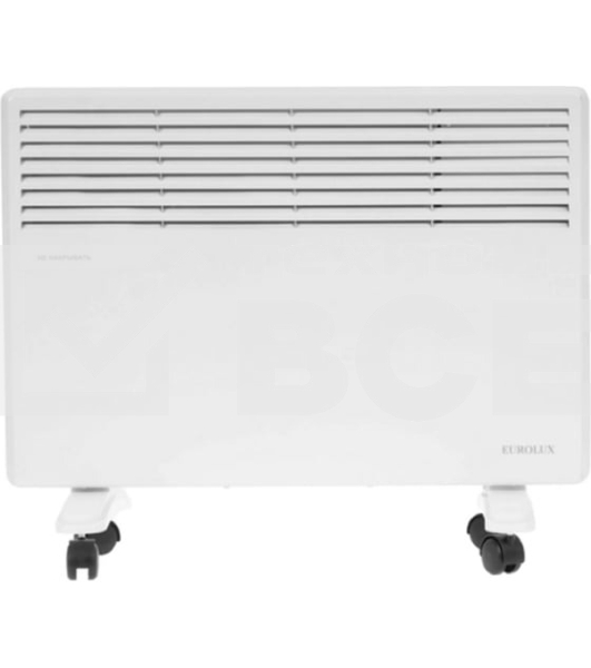 Конвектор Eurolux ОК-EU-1500, белый, 1500 Вт, 15 м2, термостат