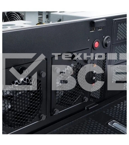 Компьютерный корпус InWin IW-R400-01N /USB3.0*2/Rear fan 8025mm 4200RPM*2/Front fan 8025mm 4200RPM*2/Front door/Air filter for front door